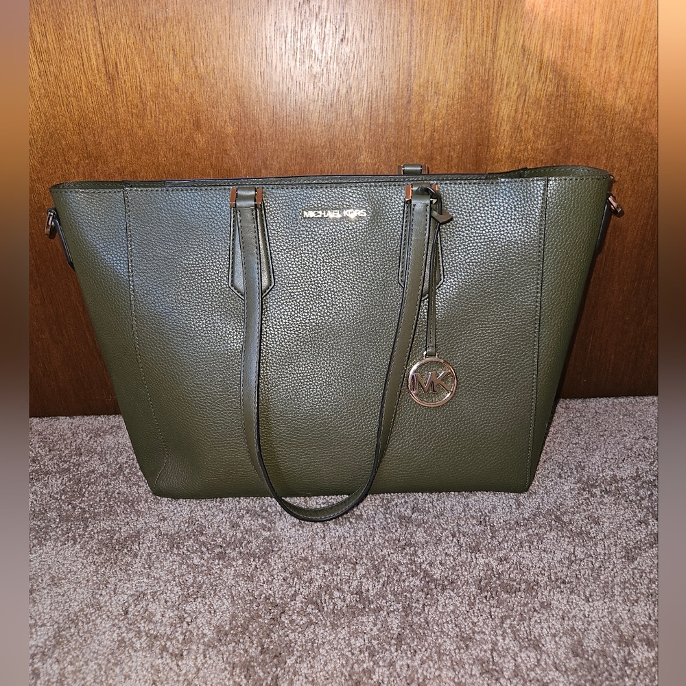 Michael Kors Olive Green Tote Bag